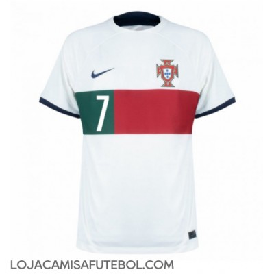 Camisa de Futebol Portugal Cristiano Ronaldo #7 Equipamento Secundário Mundo 2022 Manga Curta